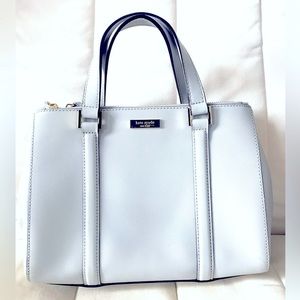 Kate Spade Newbury Lane Loden Light Blue Grey Satchel
